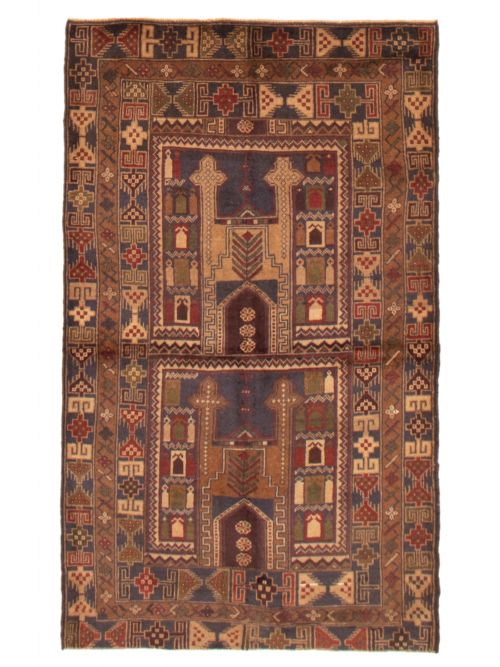Afghan Baluch 3'6" x 6'0" Hand-knotted Wool Rug 