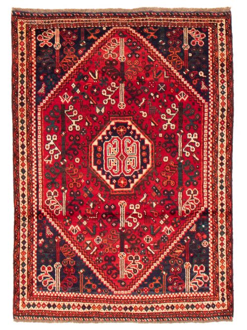 Persian Style 4'1" x 5'10" Hand-knotted Wool Rug 