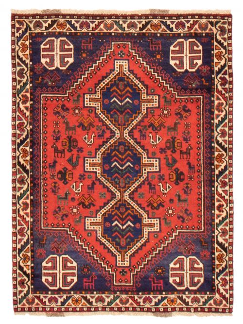 Persian Style 3'7" x 5'1" Hand-knotted Wool Rug 