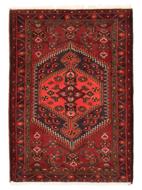 Persian Hamadan 3'1" x 4'10" Hand-knotted Wool Rug 