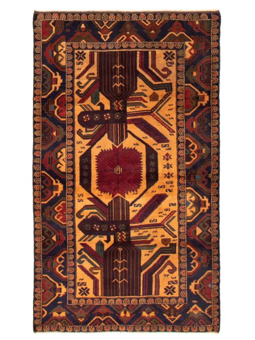 eCarpet Gallery Area Rug for Living Room Finest Ghazni Bordered Ivory Rug 5'2 x 6'4 363850 Hand-Knotted Wool Rug Bedroom 
