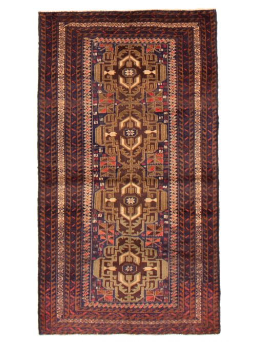 Afghan Baluch 3'6" x 6'4" Hand-knotted Wool Rug 