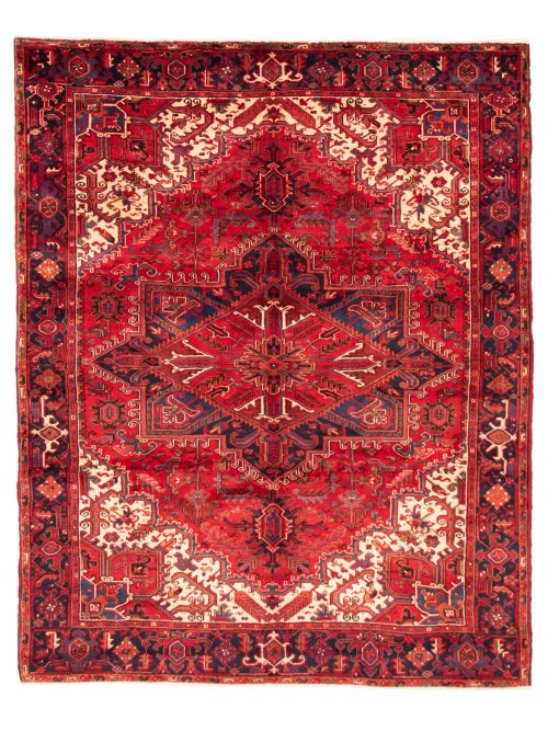 Persian Heriz 7'10" x 9'10" Hand-knotted Wool Rug 