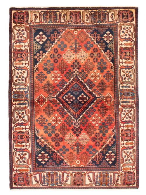 Persian Joshagan 4'2" x 5'9" Hand-knotted Wool Rug 
