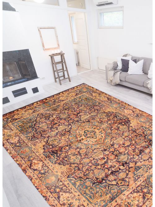 Persian Kashmar 9'5" x 12'2" Hand-knotted Wool Rug 