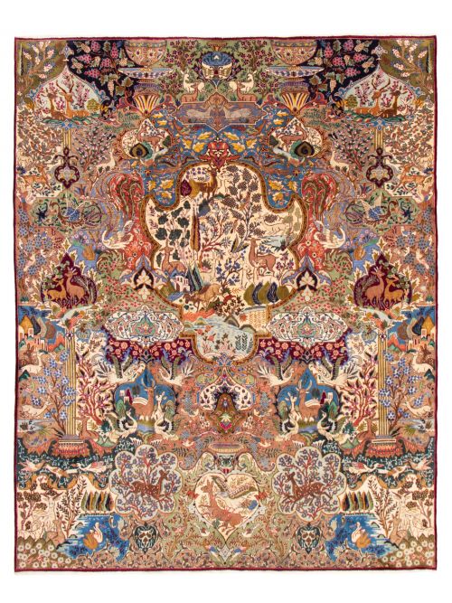 Persian Kashmar 10'0" x 12'8" Hand-knotted Wool Rug 