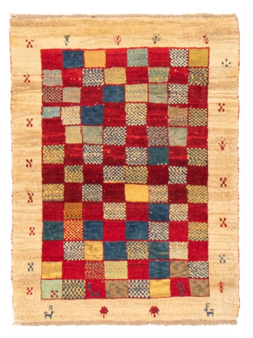 Persian Style Kashkuli Gabbeh 3'6" x 4'7" Hand-knotted Wool Rug 