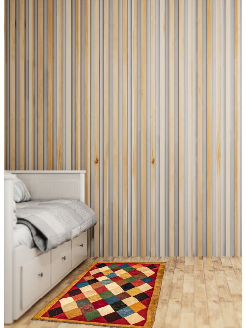 Persian Style Kashkuli Gabbeh 3'6" x 4'9" Hand-knotted Wool Rug 