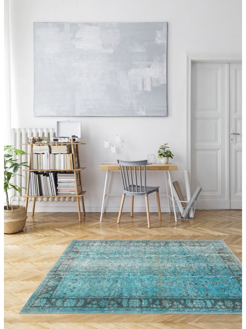 Turkish Color Transition 4'6" x 6'7" Hand-knotted Wool Rug 