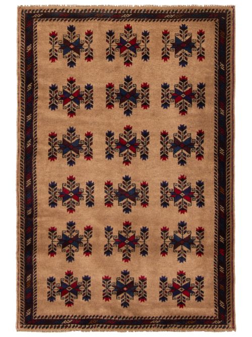 Afghan Rizbaft 2'11" x 4'6" Hand-knotted Wool Rug 