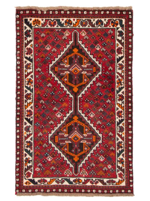 Persian Shiraz Qashqai 2'7" x 4'0" Hand-knotted Wool Rug 