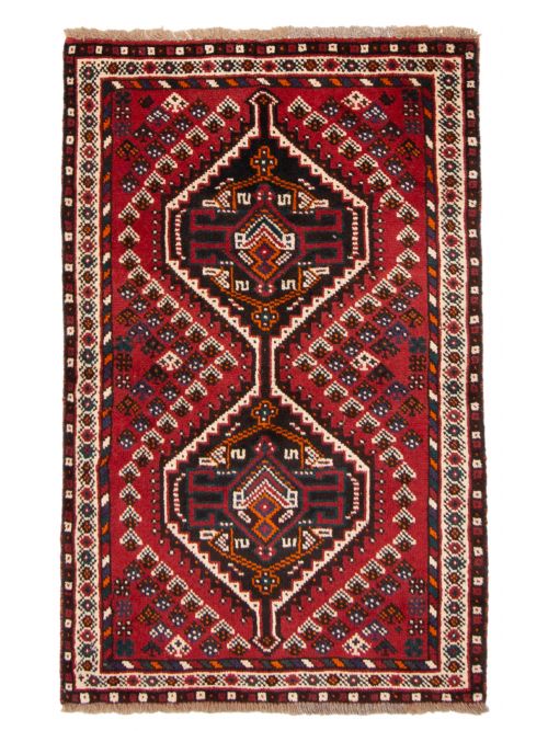 Persian Shiraz Qashqai 2'7" x 4'1" Hand-knotted Wool Rug 