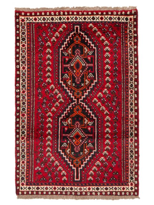 Persian Shiraz Qashqai 2'9" x 4'1" Hand-knotted Wool Rug 