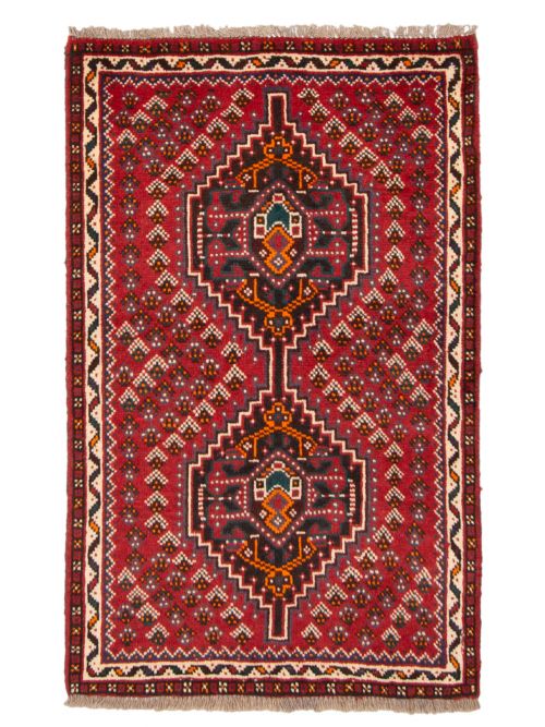 Persian Shiraz Qashqai 2'6" x 4'0" Hand-knotted Wool Rug 
