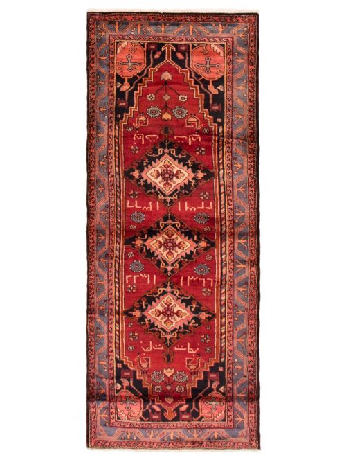 Persian Zanjan 3'7" x 9'2" Hand-knotted Wool Rug 