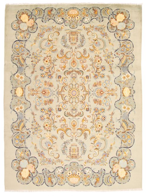 Persian Style 9'9" x 13'1" Hand-knotted Wool Rug 