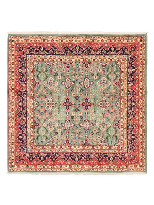 Persian Yazd 6'5" x 6'5" Hand-knotted Wool Rug 