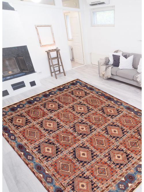 Persian Yalameh 8'7" x 11'9" Hand-knotted Wool Rug 