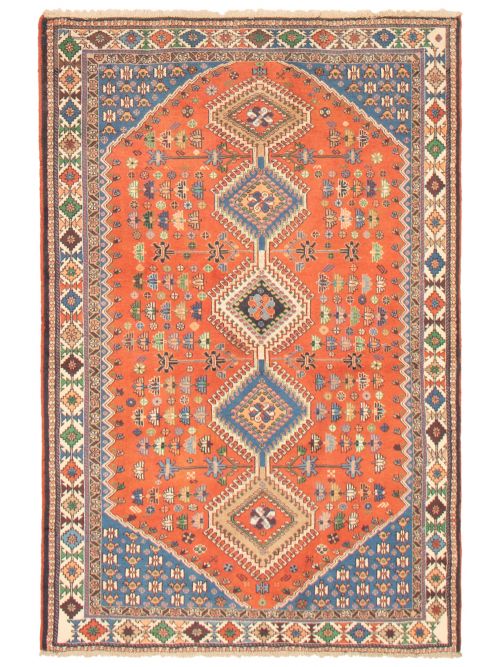 Persian Yalameh 4'9" x 7'7" Hand-knotted Wool Rug 