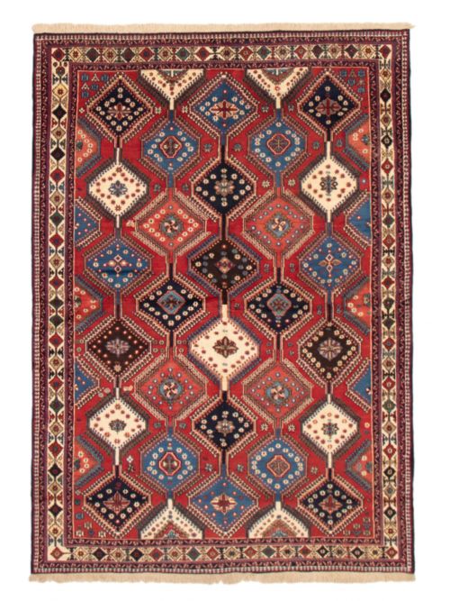 Persian Yalameh 6'7" x 9'6" Hand-knotted Wool Rug 