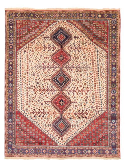 Persian Yalameh 6'4" x 8'0" Hand-knotted Wool Rug 