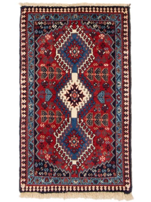 Persian Yalameh 1'8" x 2'9" Hand-knotted Wool Rug 