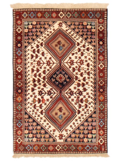 Persian Yalameh 3'5" x 5'1" Hand-knotted Wool Rug 