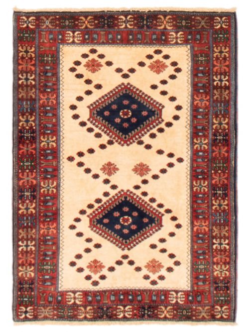 Persian Yalameh 3'7" x 5'1" Hand-knotted Wool Rug 