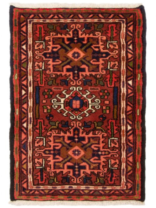 Persian Gharajeh 2'0" x 2'11" Hand-knotted Wool Rug 