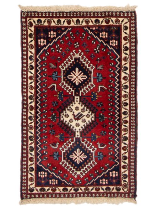 Persian Yalameh 1'11" x 3'1" Hand-knotted Wool Rug 
