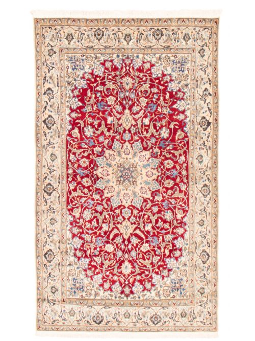 Persian Nain 9La 5'1" x 8'10" Hand-knotted Silk, Wool Rug 