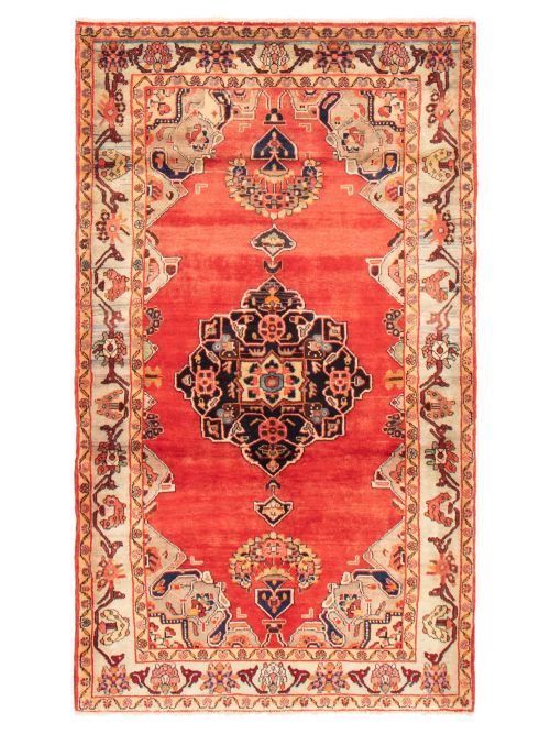 Turkish Melis 4'4" x 7'7" Hand-knotted Wool Rug 