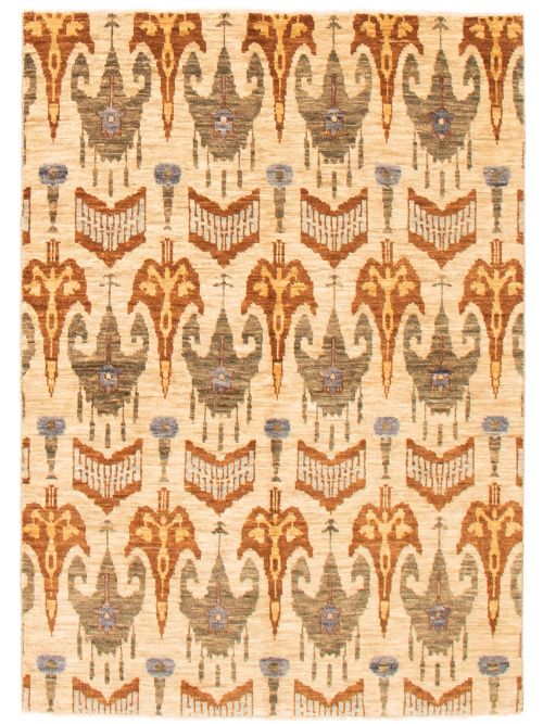 Indian Mystique 5'8" x 7'9" Hand-knotted Wool Rug 