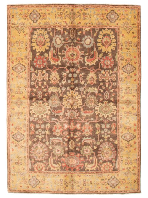 Indian Royal Mahal 6'0" x 8'10" Hand-knotted Wool Rug 