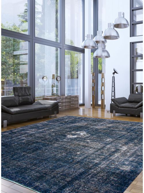 Turkish Color Transition 9'4" x 12'5" Hand-knotted Wool Rug 