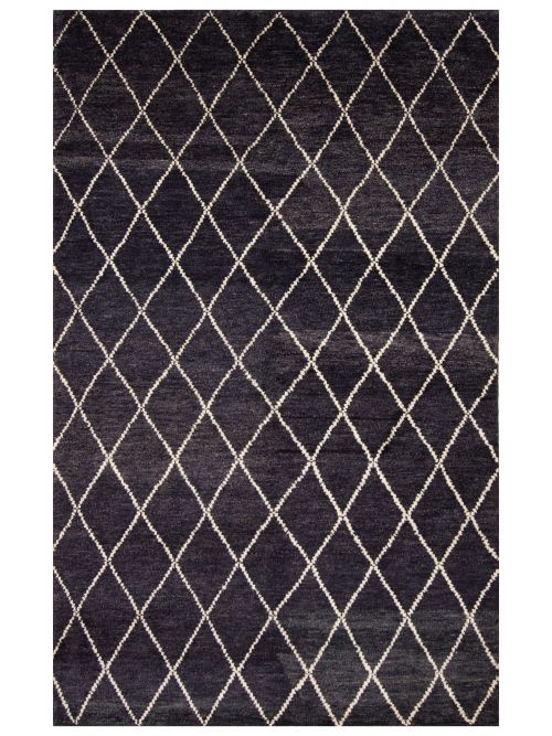 Indian Tangier 5'0" x 8'0" Hand-knotted Wool Rug 