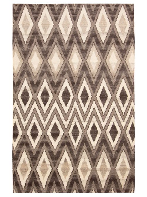 Indian Tangier 5'2" x 8'0" Hand-knotted Wool Rug 