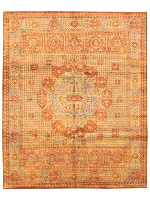 Indian Mamluk 7'9" x 9'9" Hand-knotted Wool Rug 