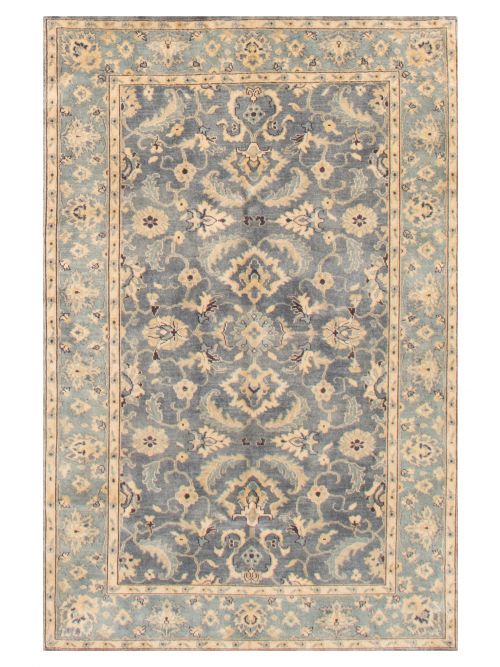 Indian Finest Oushak 5'6" x 8'6" Hand-knotted Wool Rug 