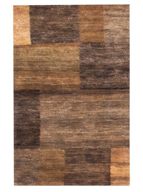 Indian Indian Gabbeh 3'6" x 5'6" Hand-knotted Jute Rug 