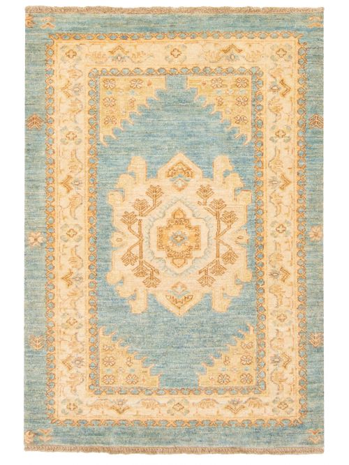 Pakistani Peshawar Oushak 3'1" x 4'5" Hand-knotted Wool Rug 