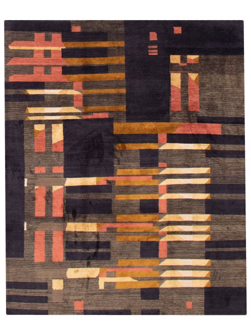 Nepal Opulence 8'0" x 9'10" Hand-knotted Silk, Wool Rug 