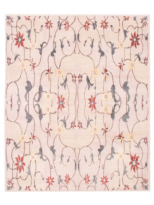 Nepal Opulence 7'10" x 9'11" Hand-knotted Silk, Wool Rug 