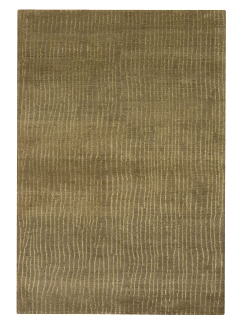 Nepal Opulence 4'1" x 5'11" Hand-knotted Silk, Wool Rug 