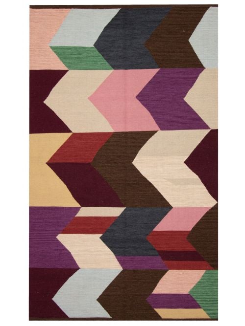 Turkish Ankara FW 5'11" x 8'2" Flat-Weave Wool Kilim 