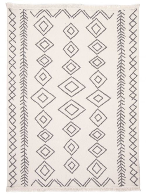 Indian Nevada 5'1" x 7'9" Flat-Weave Wool Kilim 