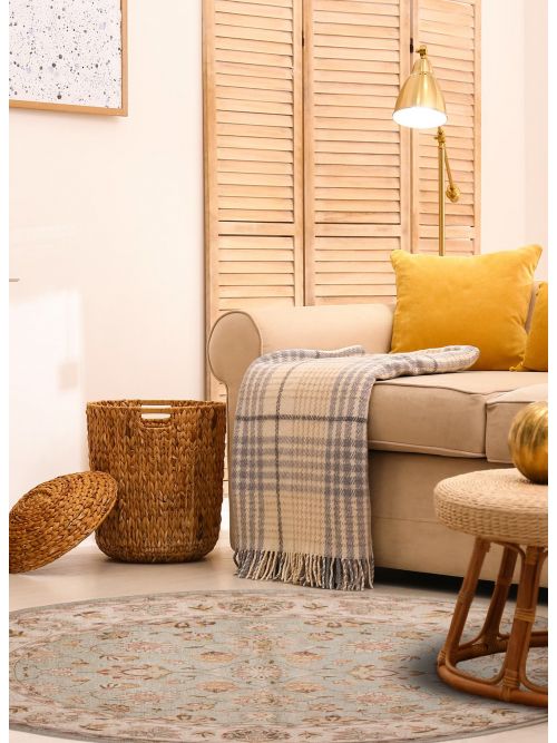 Pakistani Peshawar Oushak 8'2" x 8'2" Hand-knotted Wool Rug 