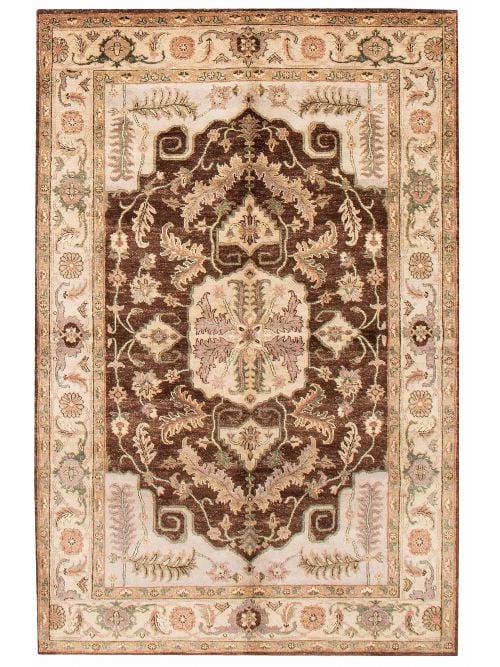 Indian Finest Agra Jaipur 5'11" x 9'1" Hand-knotted Wool Rug 