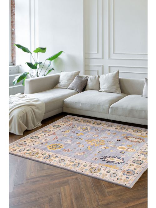 Indian Modern Oushak 8'0" x 10'0" Hand-knotted Wool Rug 