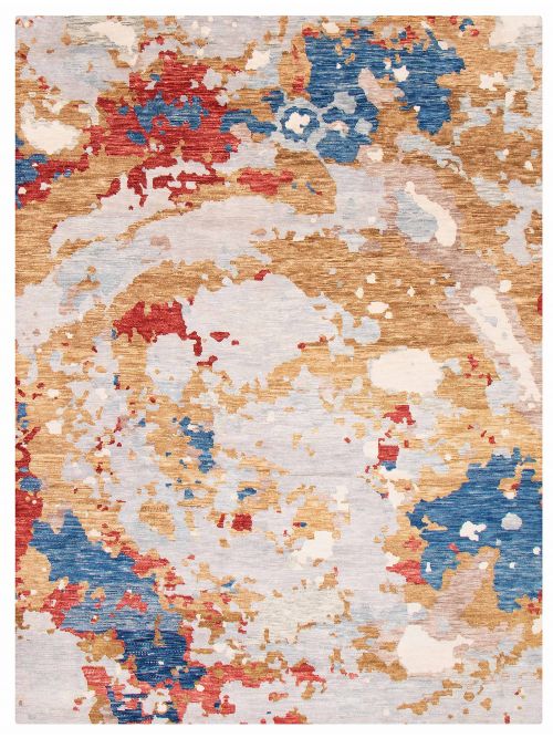 Indian Mystique 8'11" x 11'11" Hand-knotted Wool Rug 